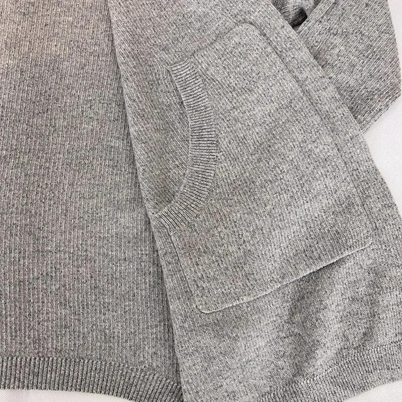 Lululemon Cabin Yogi Wrap Heathered Medium Grey Pocket‎ Thumbhole Size 4 - Picture 10 of 13